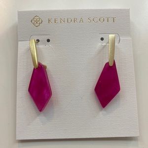 Kendra Scott Pink Dangle Earrings